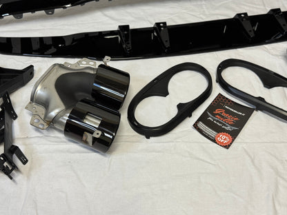 Diffusore Posteriore Stile A45 AMG per Mercedes Classe A W177 (nero lucido)