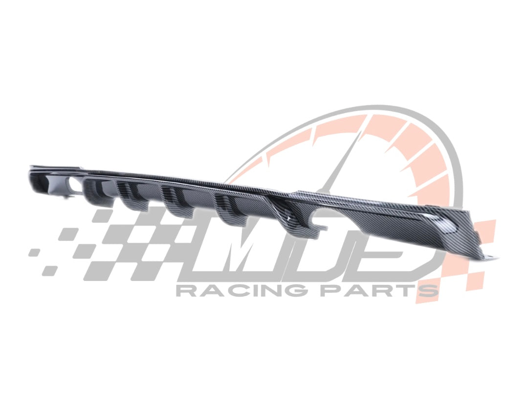 Diffusore Posteriore Stile M per Bmw Serie 3 F30 F31 F35 Carbon look Nero lucido (12-20)