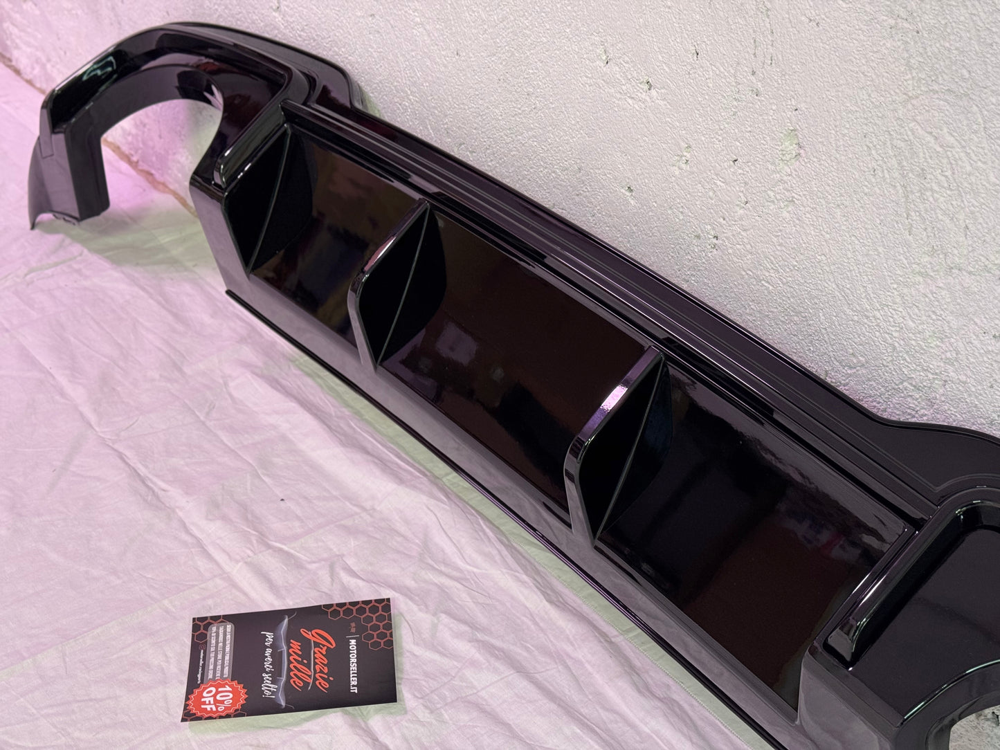 Diffusore Posteriore Doppia uscita per Audi A3 8V Sline S3(17-20)