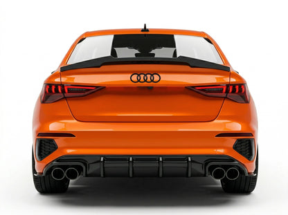 Diffusore posteriore doppia uscita Apex Design per Audi A3 8Y Sedan S3 S-Line (2020-2024)