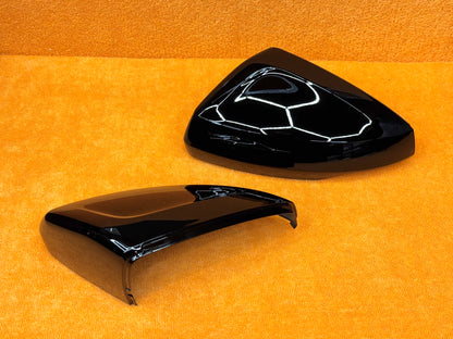 Coppia Calotte Specchio Retrovisore per VW Scirocco MK3 MK4 Nero lucido/Carbon look