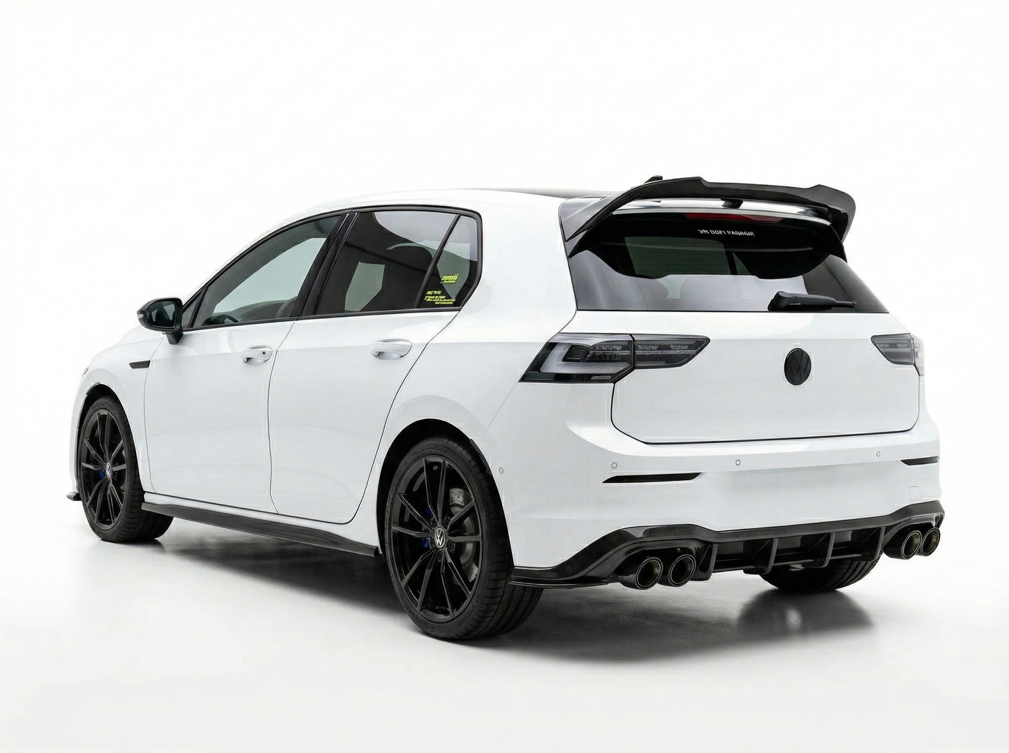 Spoiler Clubsport Posteriore Real Carbon Fiber V2 per VW Golf MK8