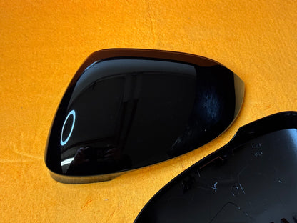 Coppia Calotte Specchio Retrovisore per VW Golf MK8 Nero lucido/Carbon look