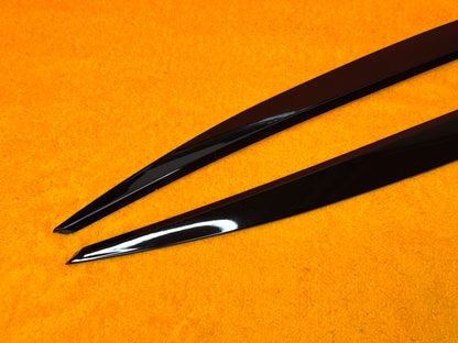 Ciglia cover fanali anteriori Nero Lucido/Carbon look per VW Golf 7 - 7.5