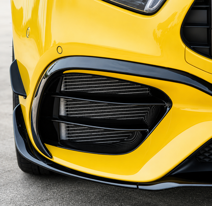 Front lip paraurti anteriore per Mercedes Classe A AMG A45 W177 Nero lucido (18-23)