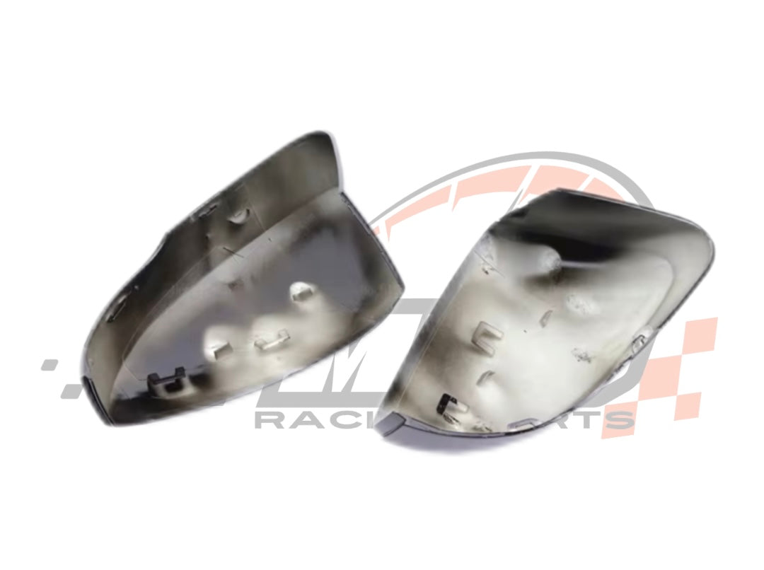 Coppia Calotte Specchio Retrovisore per VW Polo MK5 MK6 Nero lucido/Carbon look