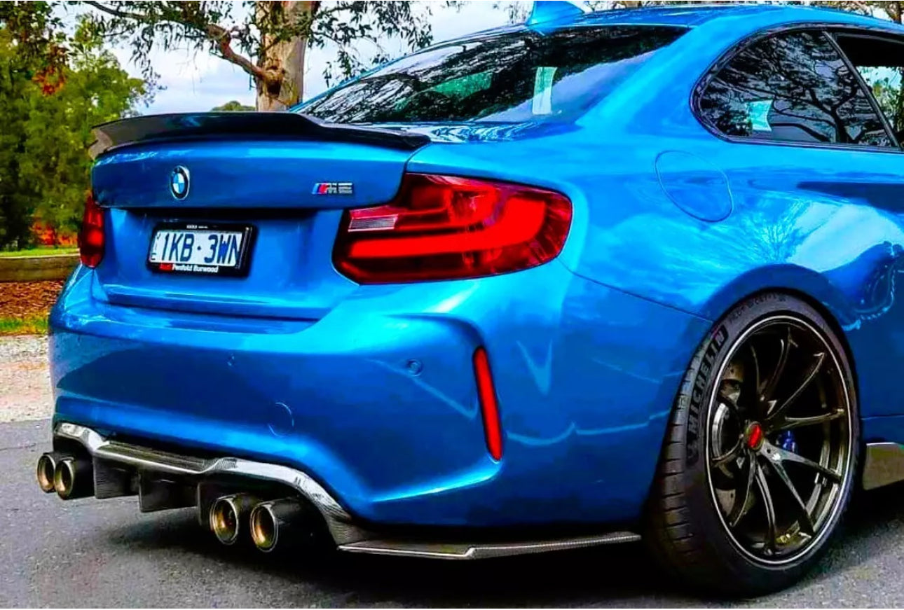 Diffusore Posteriore M per Bmw M2 F87 Nero lucido (2015+)