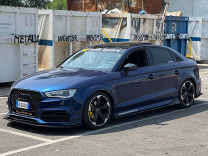 Lama Spoiler Paraurti Anteriore Per Audi A3 S3 S-line 8V (13-16)
