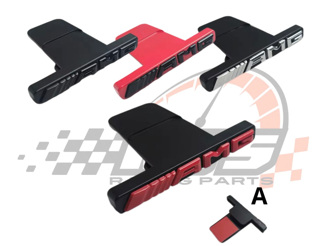 Badge Anteriore Scritta AMG per Griglia Mercedes(Vari colori)