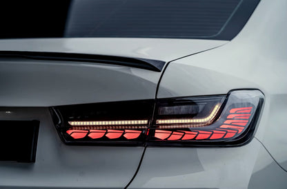 Coppia Fanali Posteriori Dinamici OLED Full Led Fumè per Bmw 3 G20 M3 G80