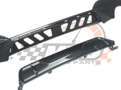 Diffusore Posteriore Stile M per Bmw Serie 3 G20 Carbon look/Nero lucido (19-21)