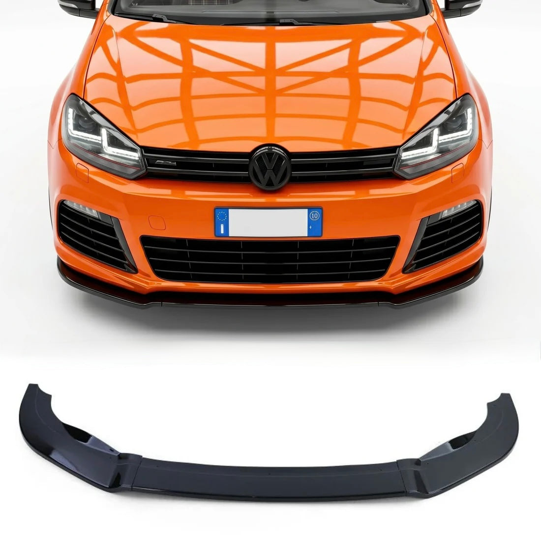 Lama Spoiler Paraurti Anteriore Per Golf MK6 R R20 (2008-2013)