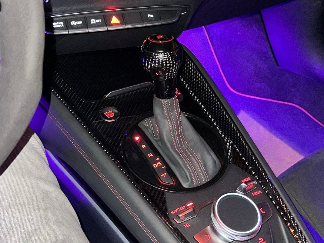 KIT Cuffia + Pomello Cambio Audi S-Tronic Logo S - RS Audi A3 8V (vari colori)