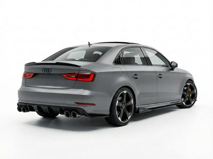 Spoiler Posteriore nero lucido per AUDI A3 S3 RS3 8V Sedan (13-20)