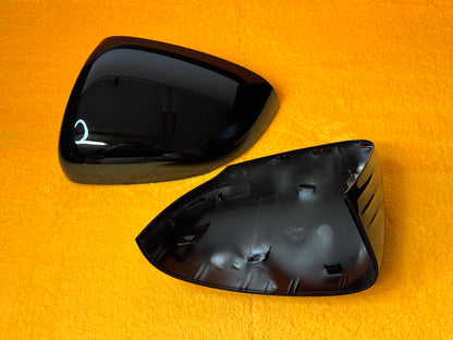 Coppia Calotte Specchio Retrovisore per Mercedes Classe A W177 CLA C118 Nero lucido/Carbon look