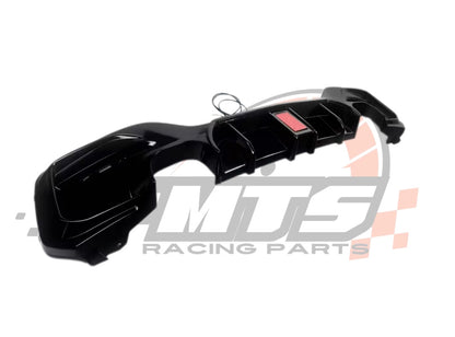 Diffusore Posteriore Stile M con luce freno a led per Bmw Serie 1 F20 F21 Carbon/nero lucido (15-19)