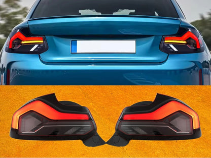 Coppia Fanali Posteriori Dinamici Full Led Fumè per Bmw 2 F22 F23 M2 F87