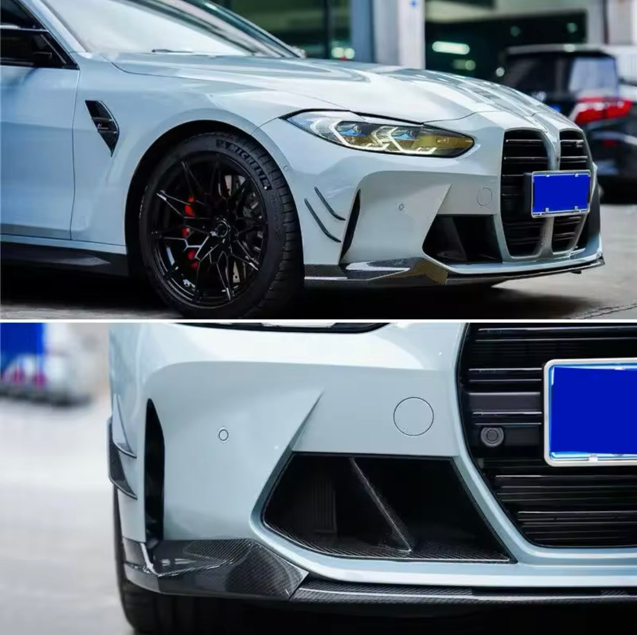 Lama Spoiler Paraurti Anteriore Per Bmw M3 G80 M4 G82 (21-24)