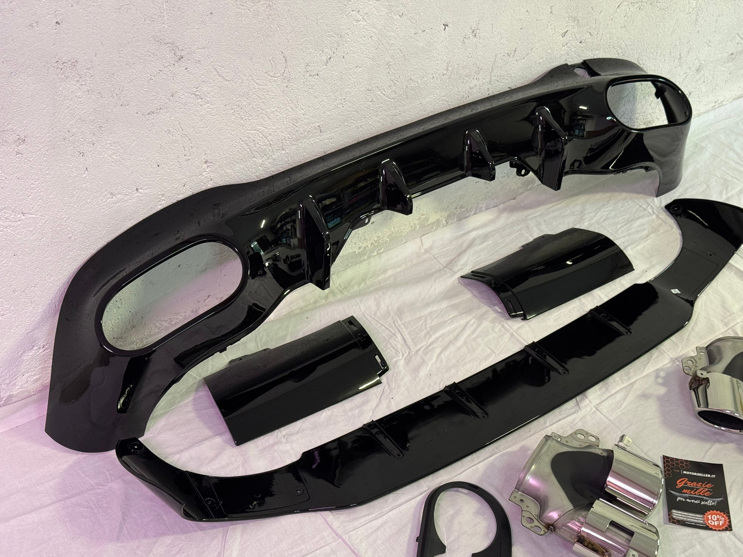 Diffusore Posteriore Stile CLA45 AMG per Mercedes Classe CLA C118 (2019+)