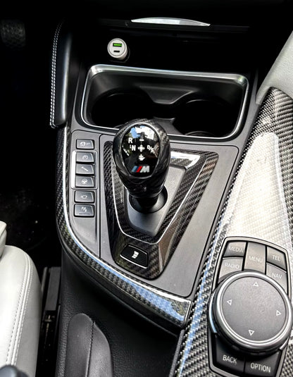 Copertura Console Centrale Real Carbon Fiber per Bmw 3 M3 4 M4