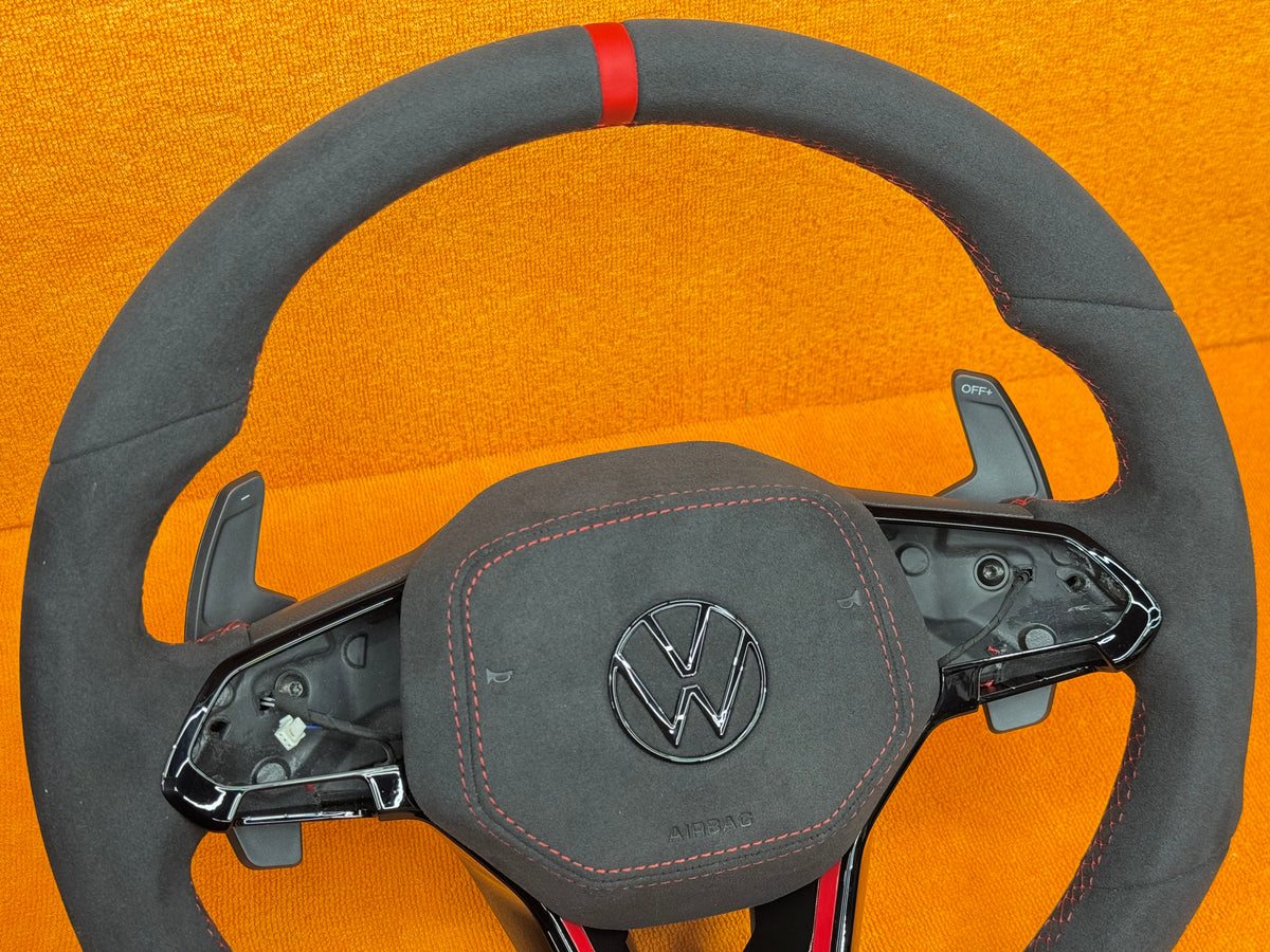 Volante sportivo personalizzato per Volkswagen Golf MK8 - 8.5 / Polo / T-roc / Tiguan (configuralo)