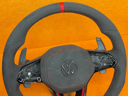 Volante sportivo personalizzato per Volkswagen Golf MK8 - 8.5 / Polo / T-roc / Tiguan (configuralo)