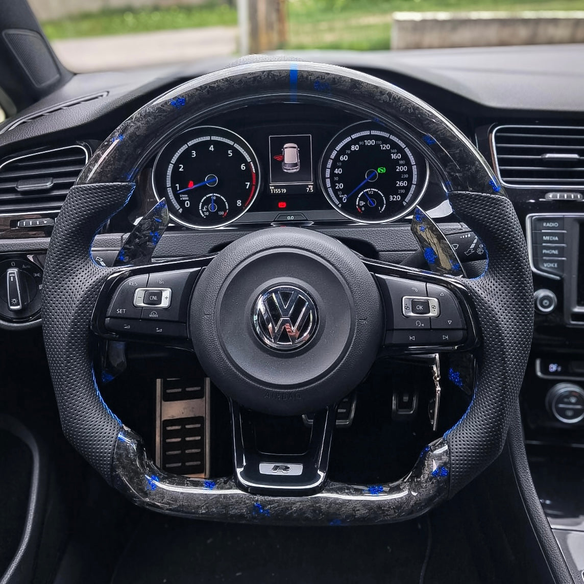 Volante Volkswagen Carbon Forged Personalizzato per Golf - Polo - Scirocco (configuralo)