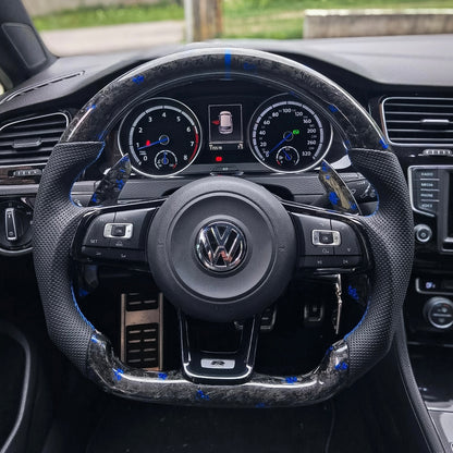 Volante Volkswagen Carbon Forged Personalizzato per Golf - Polo - Scirocco (configuralo)