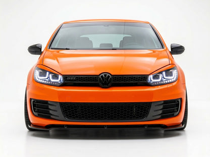 Coppia fanali anteriori dinamici Full Led fumè per Volkswagen Golf MK6 (2008-2013)