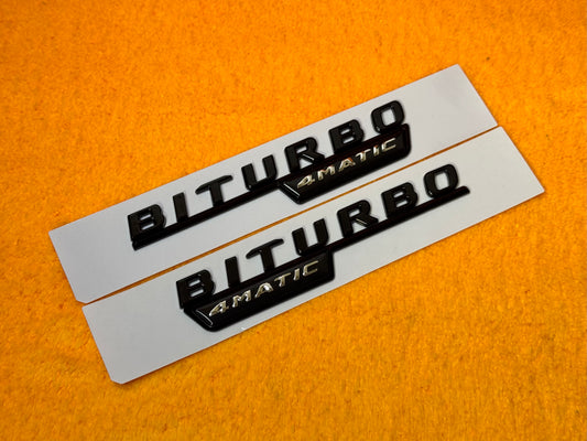 Badge Laterale BITURBO 4matic per Mercedes Classe CLA C117 C118
