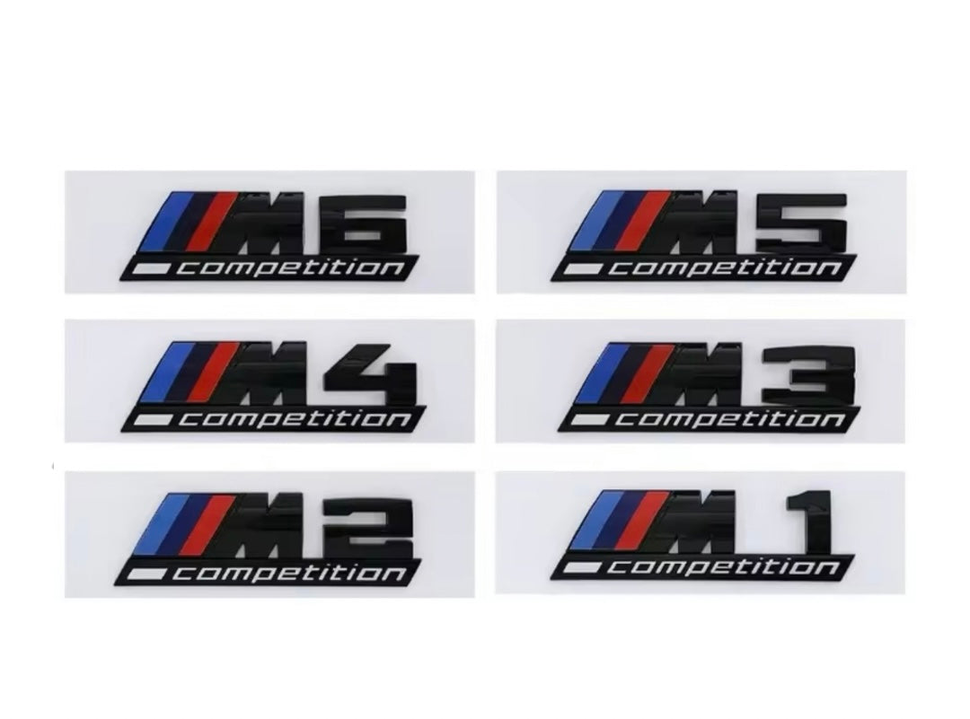 Badge M Competition Posteriore per Bmw 1 2 3 4 5