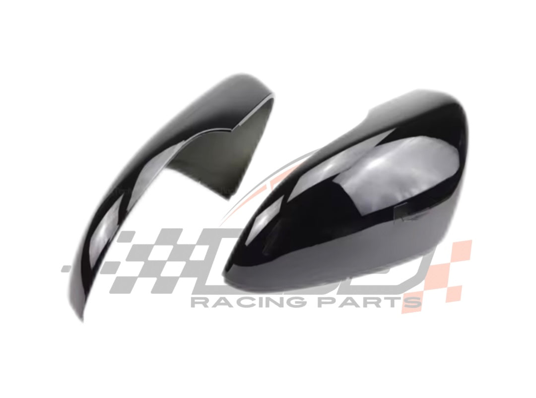 Coppia Calotte Specchio Retrovisore per VW Golf MK6 Nero lucido/Carbon look