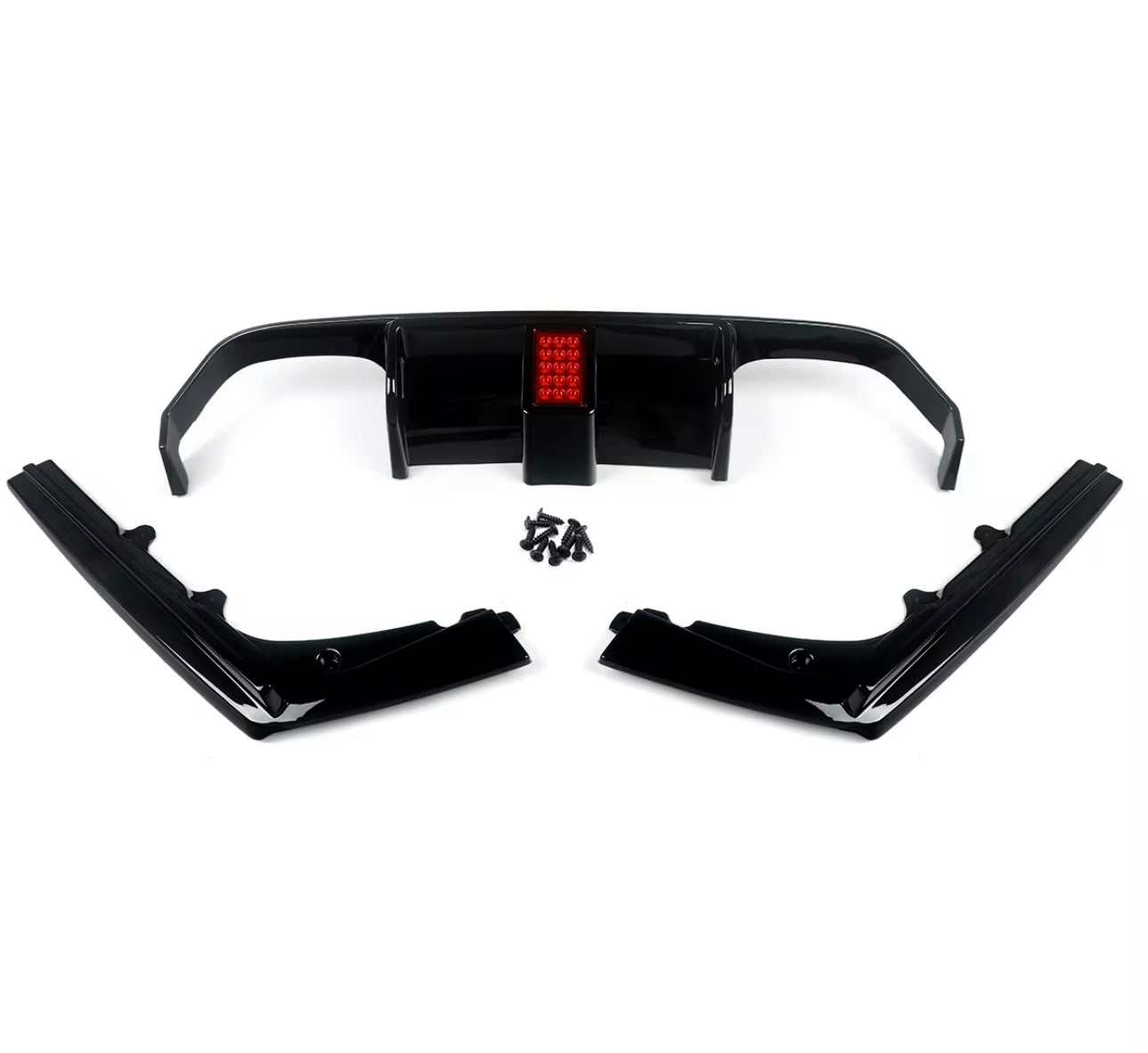 Diffusore Posteriore M Luce a led per Bmw M3 F80 M4 F82 F83 Carbon look/Nero lucido (14-20)