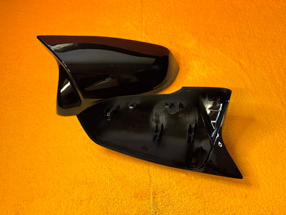 Coppia Calotte Specchio Retrovisore per BMW Serie 1 F40 Nero lucido/Carbon look