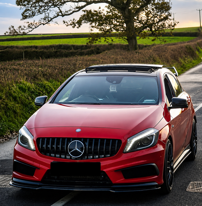Griglia panamericana per Mercedes Classe A W176 Nero Lucido (prefacelift/facelift)