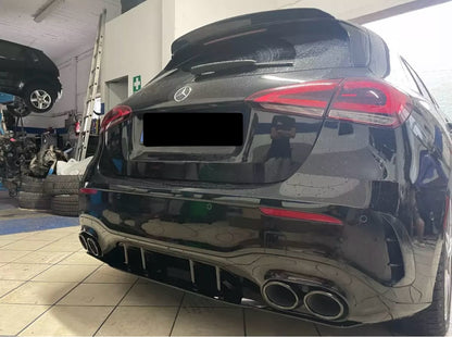Diffusore Posteriore Stile A45 AMG per Mercedes Classe A W177 (nero lucido)