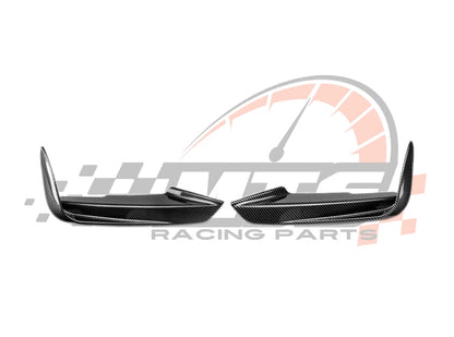 Front lip Paraurti Anteriore Per Bmw 3 F30 Msport Carbon look/Nero lucido(14-19)