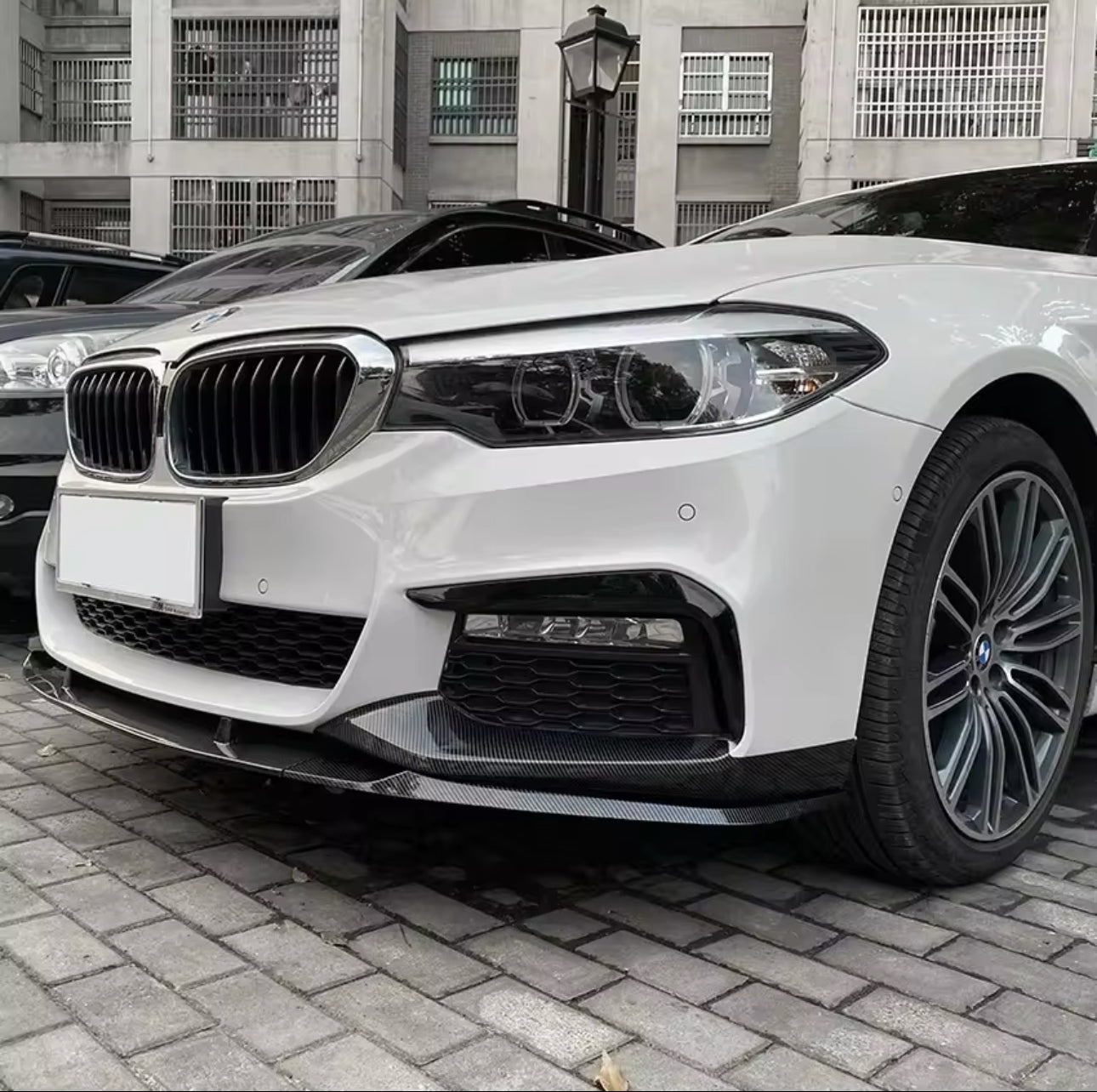 Lama Spoiler Paraurti Anteriore Per Bmw 5 G30 G31 Msport (17-24)
