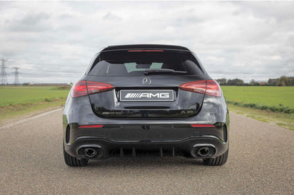 Diffusore Posteriore Stile A35 AMG per Mercedes Classe A W177 (nero lucido)