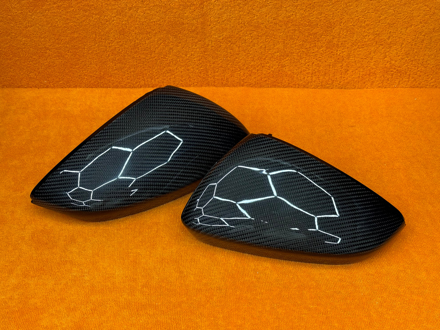Coppia Calotte Specchio Retrovisore Carbon fiber per Audi A3 8Y