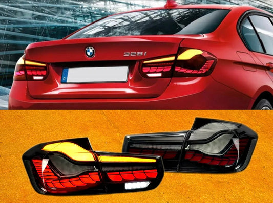 Coppia Fanali Posteriori Dinamici Full Led Fumè per Bmw 3 F30 M3 F80