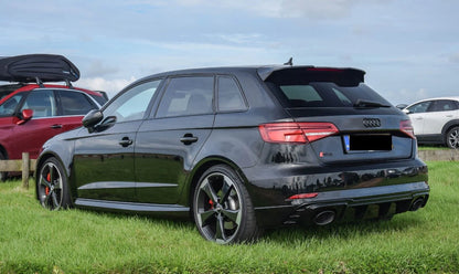 Diffusore Posteriore Doppia uscita per Audi A3 8V Sline S3(17-20)