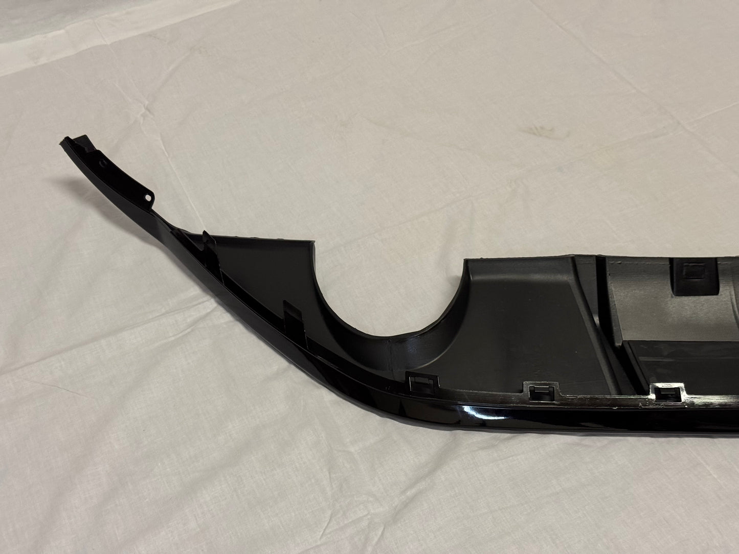 Diffusore Posteriore GTI Look Doppia uscita per VW Golf MK7 Nero lucido(13-16)