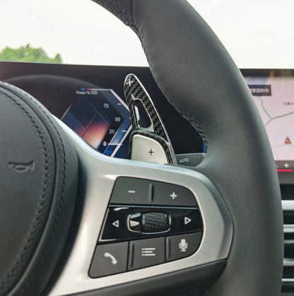Paddle Volante Carbon Look - Vari colori Palette per Bmw 1 F40 2 3 4 5 serie G