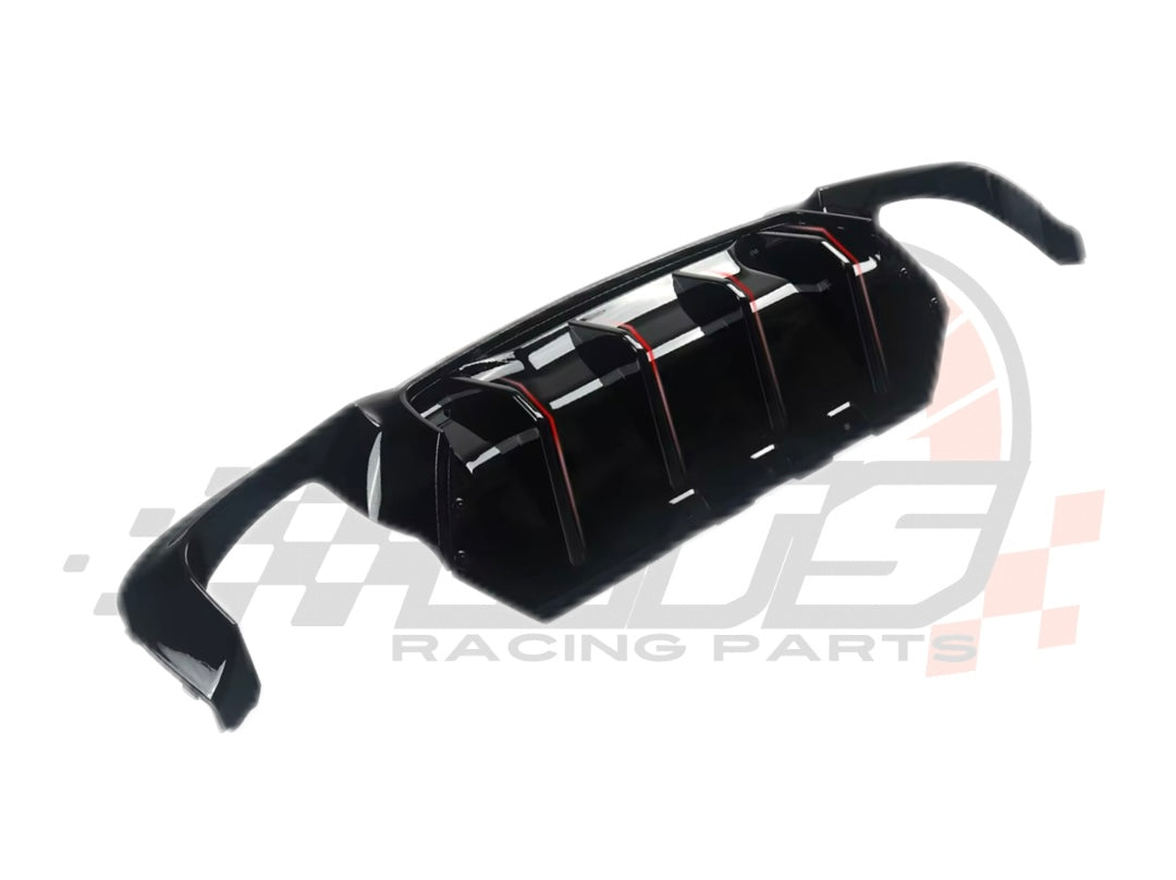 Diffusore Posteriore Stile M per Bmw Serie 5 F10 F11 F18 M5 Carbon look/Nero lucido (10-16)