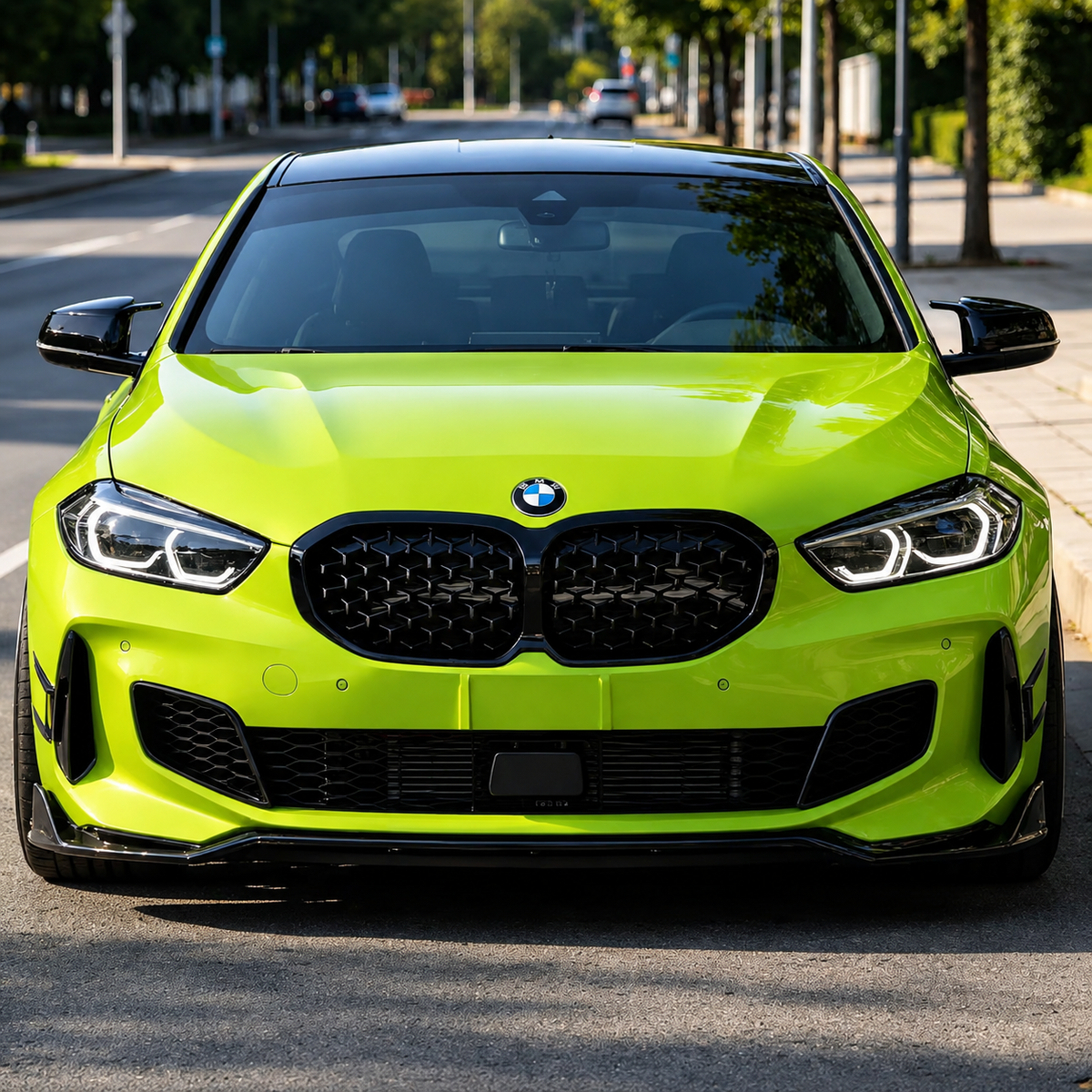 Griglia Anteriore M Look per BMW Serie 1 F40 F41 Nero Lucido (19-26)