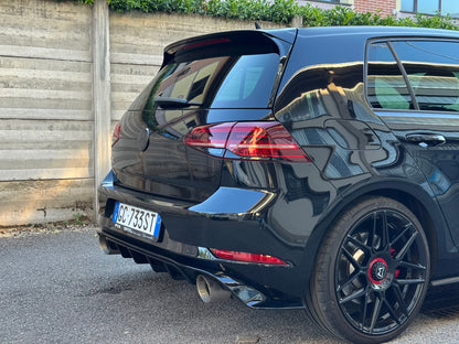 Diffusore Posteriore TCR Look Doppia uscita per Volkswagen Golf MK7.5 GTI (17-20)