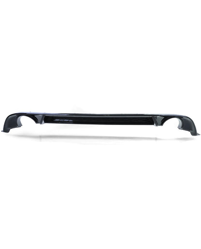 Diffusore Posteriore GTI Look Doppia uscita per VW Golf MK7.5 Nero Lucido(17-20)