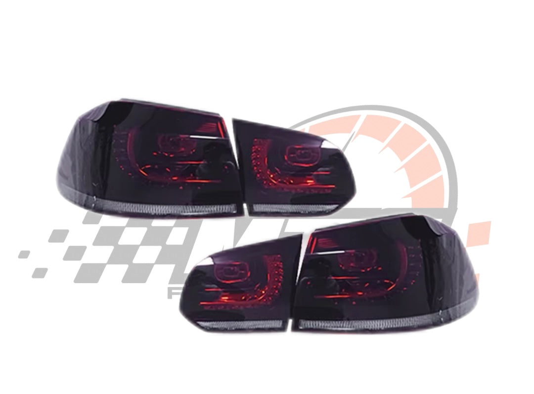 Coppia Fanali Posteriori Dinamici Full Led Fumè per Golf MK6