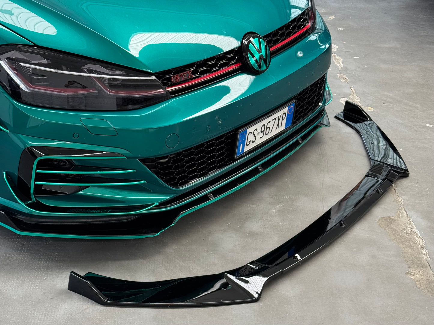 Lama Spoiler Paraurti Anteriore Per Golf 7 - 7.5 GTI GTD R R-Line